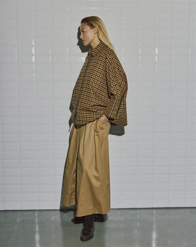 Withblack - WBLHeather Midi Nederdel - Dark Camel